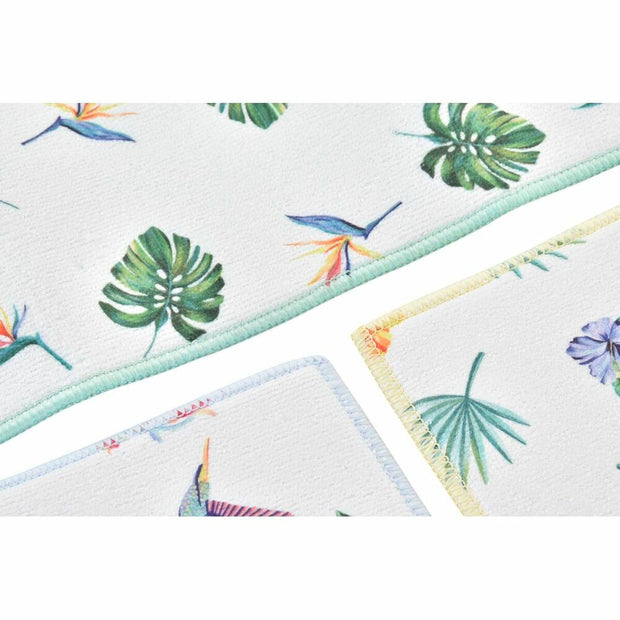 Matte DKD Home Decor Mikrofaser Tropical (50 x 38 x 0,7 cm) (3) (3 Stück)