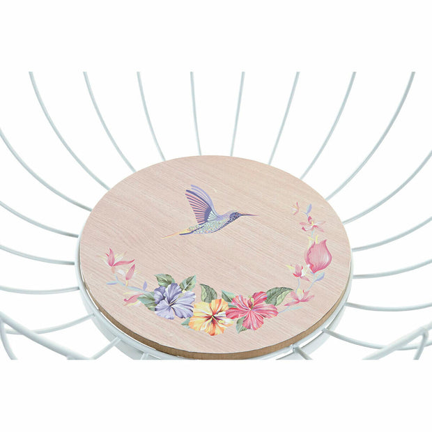 Obstschale DKD Home Decor Metall MDF (28 x 28 x 11 cm) (2 Stück)