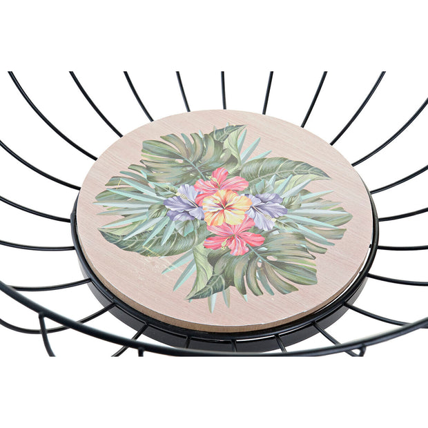 Obstschale DKD Home Decor Metall MDF (28 x 28 x 11 cm) (2 Stück)