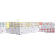 Serviettenring DKD Home Decor Vichy Sweet Metall MDF (22 x 18 x 6 cm) (3 Stück)