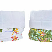 Serviettenring DKD Home Decor Tropical Baumwolle (16 x 16 x 10 cm) (2 Stück)