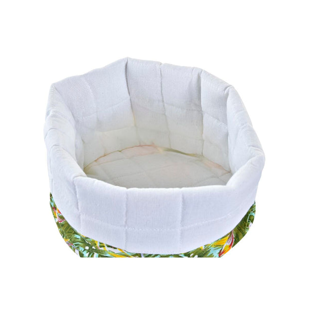 Serviettenring DKD Home Decor Tropical Baumwolle (16 x 16 x 10 cm) (2 Stück)