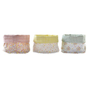 Serviettenring DKD Home Decor Blomster Baumwolle (16 x 16 x 11 cm) (3 Stück)