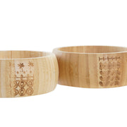 Schüssel DKD Home Decor natürlich Bambus (15 x 15 x 5,5 cm) (2 Stück)