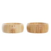 Schüssel DKD Home Decor natürlich Bambus (15 x 15 x 5,5 cm) (2 Stück)