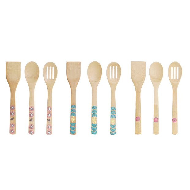 Küchenutensilien-Set DKD Home Decor Bambus (6 x 2 x 30 cm) (3 Stück)