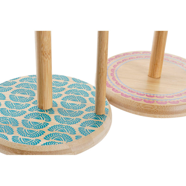 Küchenpapierrollenhalterung DKD Home Decor natürlich Boho Bambus (18 x 2 x 35 cm) (2 Stück)