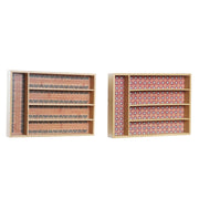 Besteckkasten DKD Home Decor Kolonial Bambus Afrikaner (25,5 x 35,5 x 5 cm) (2 Stück)