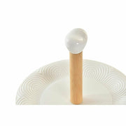 Obstschale DKD Home Decor Porzellan Bambus (25,5 x 25,5 x 32,5 cm)