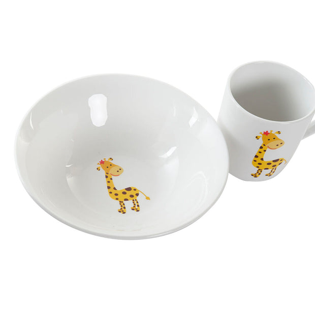 Children’s Dinner Set DKD Home Decor Porcelain (2 Units)