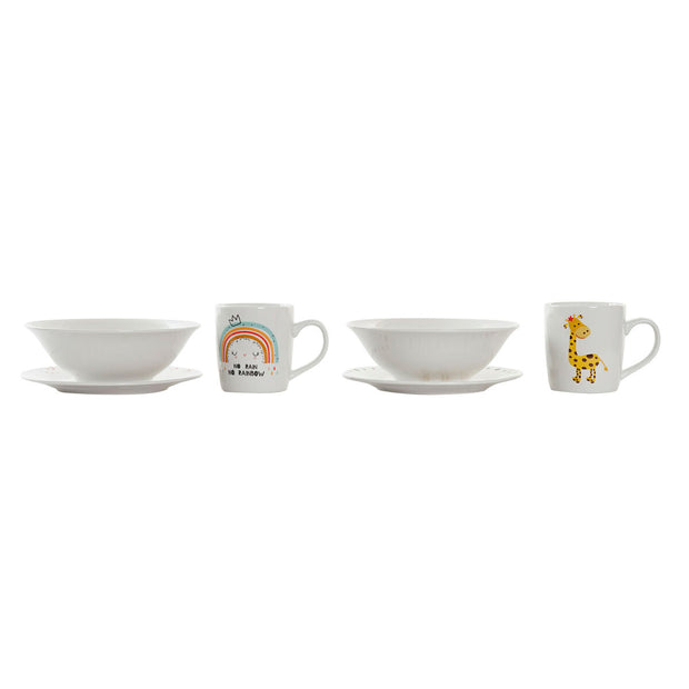 Children’s Dinner Set DKD Home Decor Porcelain (2 Units)