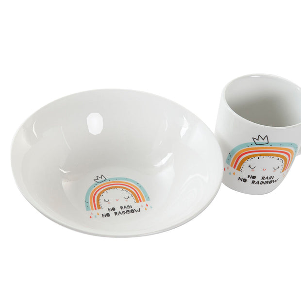 Children’s Dinner Set DKD Home Decor Porcelain (2 Units)