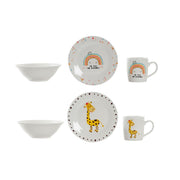 Children’s Dinner Set DKD Home Decor Porcelain (2 Units)