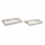 Tablettset DKD Home Decor Schnur MDF (40 x 30 x 6 cm)