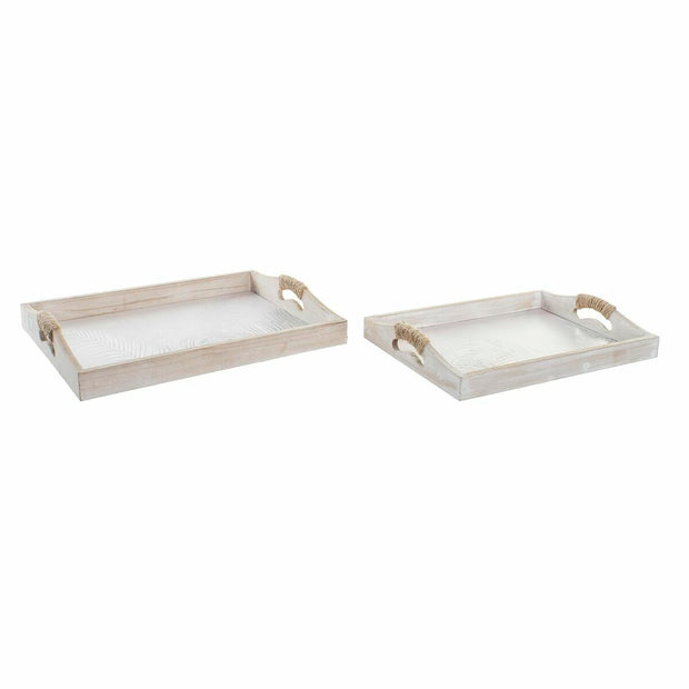 Tablettset DKD Home Decor Schnur MDF (40 x 30 x 6 cm)