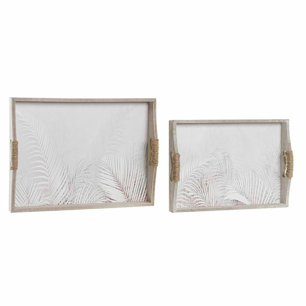 Tablettset DKD Home Decor Schnur MDF (40 x 30 x 6 cm)