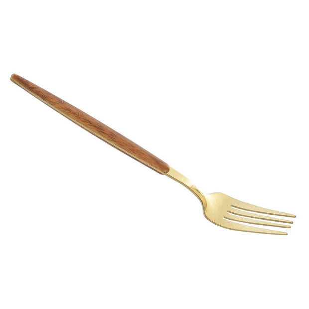 Besteck DKD Home Decor natürlich Golden Edelstahl (3 x 2,4 x 21 cm) (16 pcs)