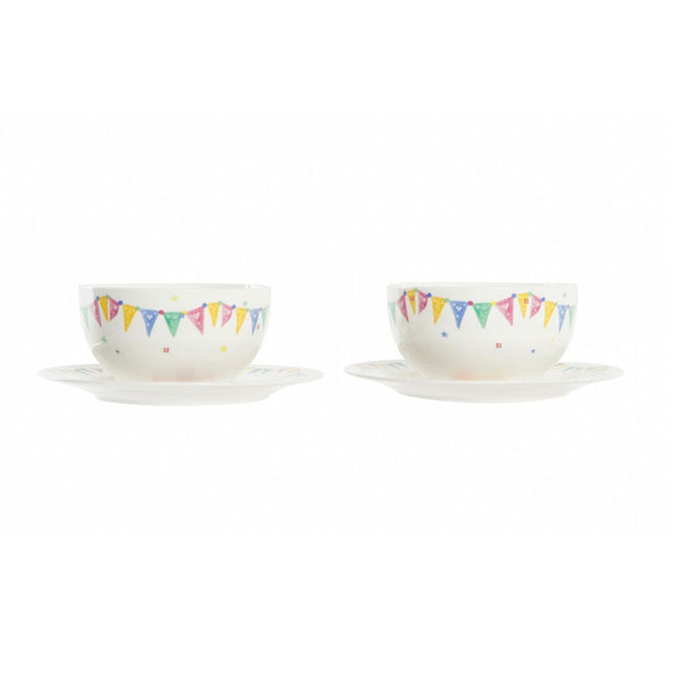 Children’s Dinner Set DKD Home Decor Porcelain (2 Units)