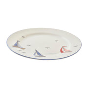 Flad plade DKD Home Decor Yachten Porzellan (27 x 27 x 2 cm)