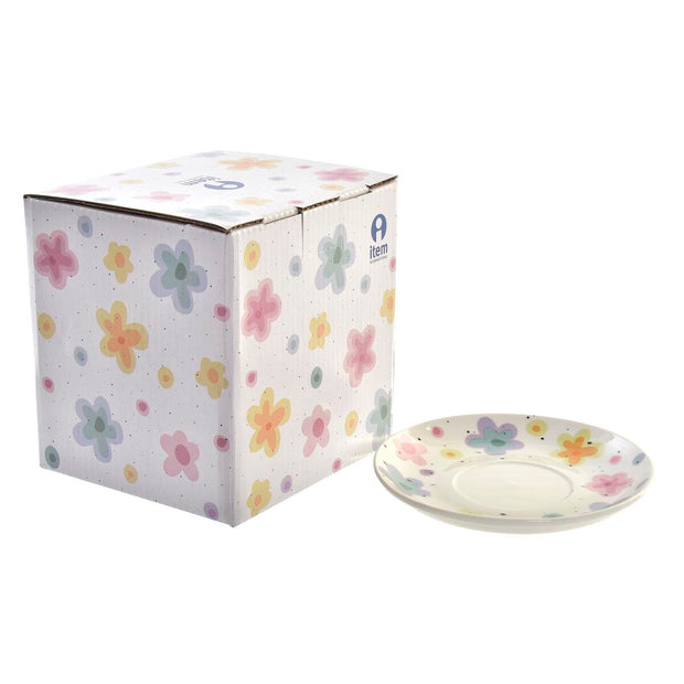 Teekanne DKD Home Decor Blomster Kristall Porzellan Bunt (250 ml) (4 Stück)