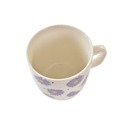 Henkelbecher DKD Home Decor Porzellan Weiß Bunt Blomster (380 ml) (4 Stück)