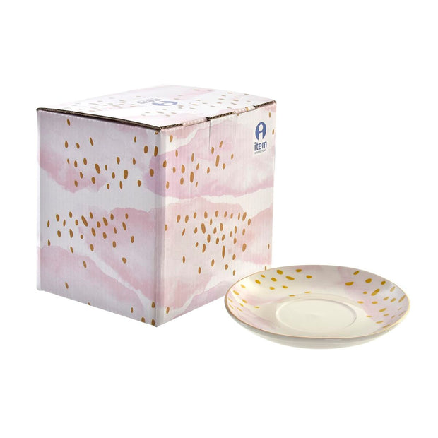 Teekanne DKD Home Decor Kristall Porzellan Rosa Minze (250 ml) (2 Stück)