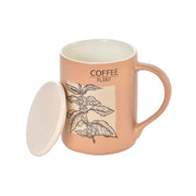 Teetasse DKD Home Decor Beige Hellbraun Bone China Porzellan (420 ml) (2 Stück)