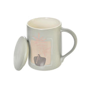 Teetasse DKD Home Decor Beige Minze Bone China Porzellan (420 ml) (2 Stück)