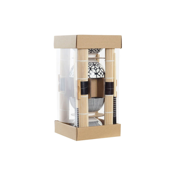Sushi-Set DKD Home Decor Schwarz Weiß Bambus Steingut (14,5 x 14,5 x 31 cm)