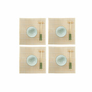 Sushi-Set DKD Home Decor grün Bambus Steingut (14,5 x 14,5 x 31 cm)