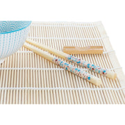 Sushi-Set DKD Home Decor Blau Weiß Bambus Steingut (14,5 x 14,5 x 31 cm)