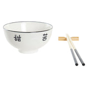 Sushi-Set DKD Home Decor Schwarz Weiß Bambus Steingut (30 x 21 x 3 cm)
