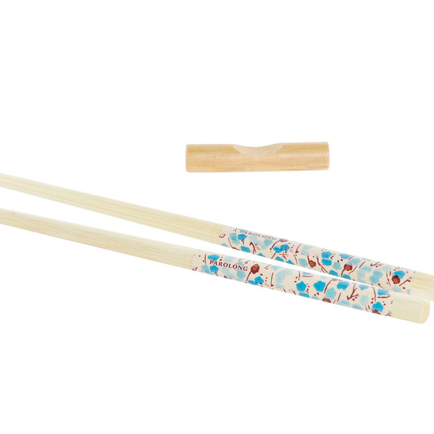 Sushi-Set DKD Home Decor Blau Weiß Bambus Steingut (30 x 21 x 7 cm)
