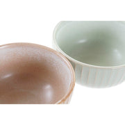 Schüssel DKD Home Decor Steingut (13,4 x 13,4 x 7 cm) (2 Stück)