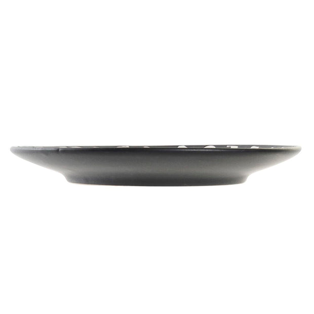 Flad plade DKD Home Decor Schwarz Weiß Steingut (20 x 20 x 2 cm) (3 Stück)