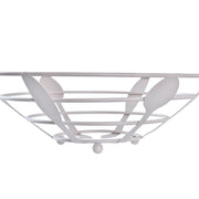 Obstschale DKD Home Decor Essbestecke Metall (28 x 28 x 9 cm) (2 Stück)
