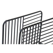 Serviettenring DKD Home Decor Raster Schwarz Metall (15,5 x 6,5 x 11,5 cm)