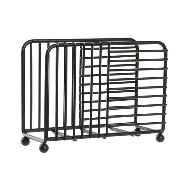 Serviettenring DKD Home Decor Raster Schwarz Metall (15,5 x 6,5 x 11,5 cm)