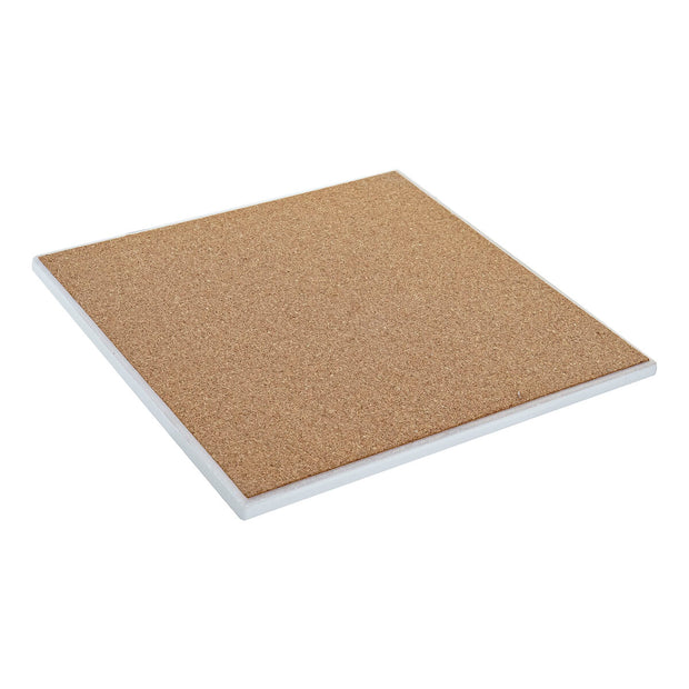 Untersetzer DKD Home Decor Kork Dolomite Kachel (20 x 20 x 1 cm) (4 Stück)