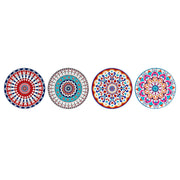 Untersetzer DKD Home Decor Mandala 4 Stück (10,8 x 10,8 x 0,7 cm)