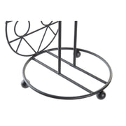 Küchenpapierrollenhalterung DKD Home Decor Schwarz Metall (15,5 x 15,5 x 39,5 cm)