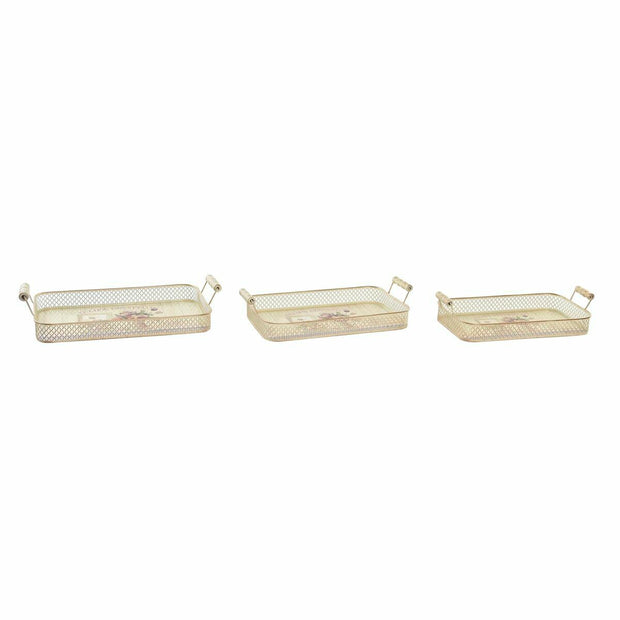 Tablettset DKD Home Decor Metall (40 x 21 x 8 cm)