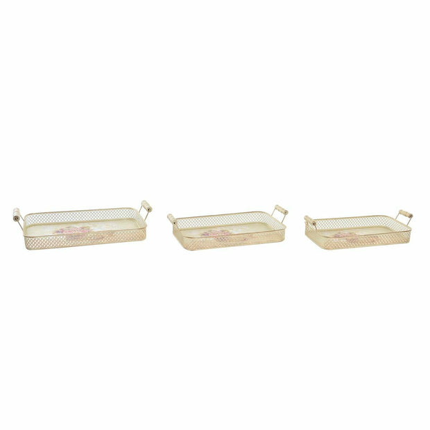 Tablettset DKD Home Decor Metall (40 x 21 x 8 cm)