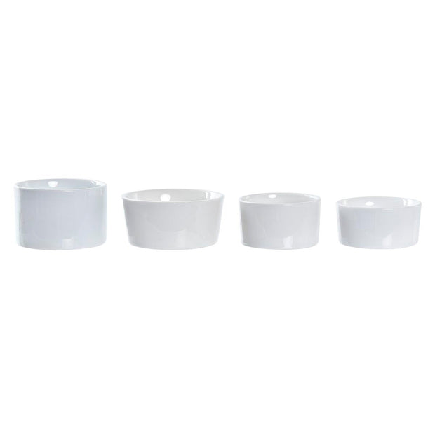 Satz für Appetithäppchen DKD Home Decor Metall Bambus Steingut Loft (20 x 20 x 14 cm) (5 Stücke)