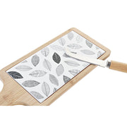 Satz für Appetithäppchen DKD Home Decor Bettlaken Bambus Steingut (33 x 12 x 1 cm) (3 piezas)