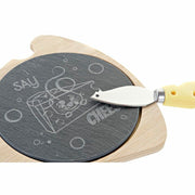 Käsebrett DKD Home Decor Say Cheese Tafel Bambus (28,5 x 20 x 2,3 cm)
