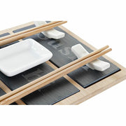 Sushi-Set DKD Home Decor natürlich Schwarz Tafel Bambus (25 x 19 x 3 cm)