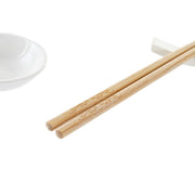 Sushi-Set DKD Home Decor natürlich Weiß Bambus Steingut (27,3 x 20,3 x 2,5 cm)