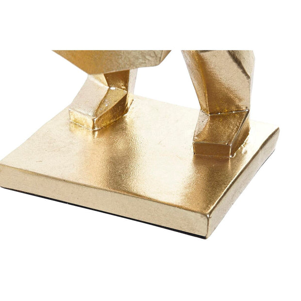 Bookend DKD Home Decor Golden Resin Colonial Gorilla (14 x 12,5 x 24 cm)