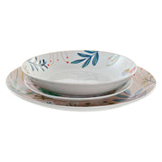 Geschirr-Set DKD Home Decor Bunt Blomster Porzellan (18 pcs)